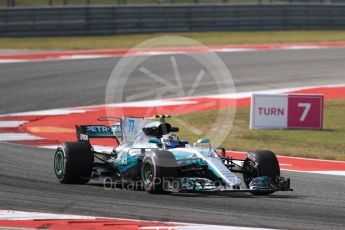 World © Octane Photographic Ltd. Formula 1 - American Grand Prix - Friday - Practice 2. Valtteri Bottas - Mercedes AMG Petronas F1 W08 EQ Energy+. Circuit of the Americas, Austin, Texas, USA. Friday 20th October 2017. Digital Ref: 1987LB1D4600