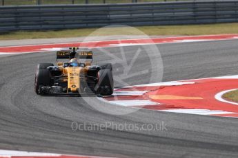 World © Octane Photographic Ltd. Formula 1 - American Grand Prix - Friday - Practice 2. Carlos Sainz - Renault Sport F1 Team R.S.17. Circuit of the Americas, Austin, Texas, USA. Friday 20th October 2017. Digital Ref: 1987LB1D4659