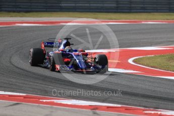 World © Octane Photographic Ltd. Formula 1 - American Grand Prix - Friday - Practice 2. Brendon Hartley - Scuderia Toro Rosso STR12. Circuit of the Americas, Austin, Texas, USA. Friday 20th October 2017. Digital Ref: 1987LB1D4675