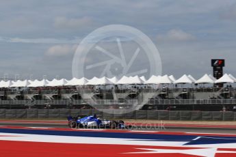 World © Octane Photographic Ltd. Formula 1 - American Grand Prix - Friday - Practice 2. Marcus Ericsson – Sauber F1 Team C36. Circuit of the Americas, Austin, Texas, USA. Friday 20th October 2017. Digital Ref: 1987LB2D6191