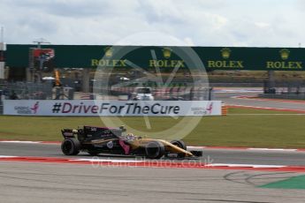 World © Octane Photographic Ltd. Formula 1 - American Grand Prix - Friday - Practice 2. Carlos Sainz - Renault Sport F1 Team R.S.17. Circuit of the Americas, Austin, Texas, USA. Friday 20th October 2017. Digital Ref: 1987LB2D6451