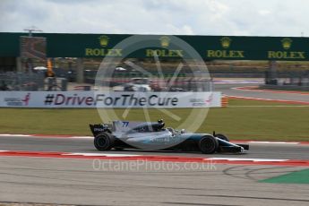 World © Octane Photographic Ltd. Formula 1 - American Grand Prix - Friday - Practice 2. Valtteri Bottas - Mercedes AMG Petronas F1 W08 EQ Energy+. Circuit of the Americas, Austin, Texas, USA. Friday 20th October 2017. Digital Ref: 1987LB2D6475