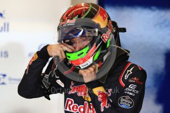 World © Octane Photographic Ltd. Formula 1 - American Grand Prix - Saturday - Practice 3. Brendon Hartley - Scuderia Toro Rosso STR12. Circuit of the Americas, Austin, Texas, USA. Saturday 21st October 2017. Digital Ref: 1990LB1D5581
