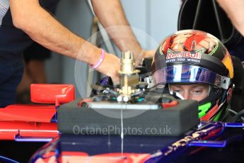 World © Octane Photographic Ltd. Formula 1 - American Grand Prix - Saturday - Practice 3. Brendon Hartley - Scuderia Toro Rosso STR12. Circuit of the Americas, Austin, Texas, USA. Saturday 21st October 2017. Digital Ref: 1990LB1D5608