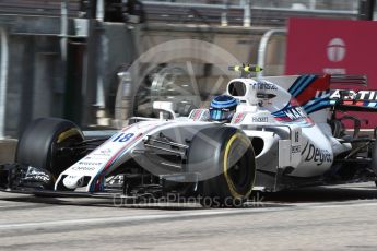 World © Octane Photographic Ltd. Formula 1 - American Grand Prix - Saturday - Practice 3. Lance Stroll - Williams Martini Racing FW40. Circuit of the Americas, Austin, Texas, USA. Saturday 21st October 2017. Digital Ref: 1990LB1D5824
