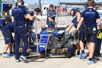 World © Octane Photographic Ltd. Formula 1 - American Grand Prix - Saturday - Practice 3. Pascal Wehrlein – Sauber F1 Team C36. Circuit of the Americas, Austin, Texas, USA. Saturday 21st October 2017. Digital Ref: 1990LB1D5849