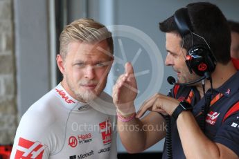 World © Octane Photographic Ltd. Formula 1 - American Grand Prix - Saturday - Practice 3. Kevin Magnussen - Haas F1 Team VF-17. Circuit of the Americas, Austin, Texas, USA. Saturday 21st October 2017. Digital Ref: 1990LB1D5928
