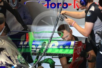 World © Octane Photographic Ltd. Formula 1 - American Grand Prix - Saturday - Practice 3. Brendon Hartley - Scuderia Toro Rosso STR12. Circuit of the Americas, Austin, Texas, USA. Saturday 21st October 2017. Digital Ref: 1990LB1D6059