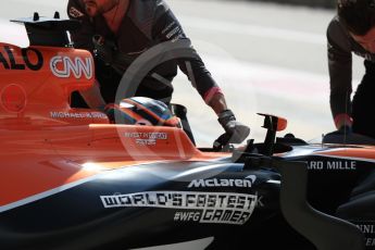 World © Octane Photographic Ltd. Formula 1 - American Grand Prix - Saturday - Practice 3. Fernando Alonso - McLaren Honda MCL32. Circuit of the Americas, Austin, Texas, USA. Saturday 21st October 2017. Digital Ref: 1990LB1D6119