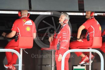 World © Octane Photographic Ltd. Formula 1 - American Grand Prix - Saturday - Practice 3. Maurizio Arrivabene – Managing Director and Team Principal of Scuderia Ferrari. Circuit of the Americas, Austin, Texas, USA. Saturday 21st October 2017. Digital Ref: 1990LB1D6270