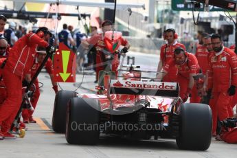 World © Octane Photographic Ltd. Formula 1 - American Grand Prix - Saturday - Practice 3. Kimi Raikkonen - Scuderia Ferrari SF70H. Circuit of the Americas, Austin, Texas, USA. Saturday 21st October 2017. Digital Ref: 1990LB1D6615