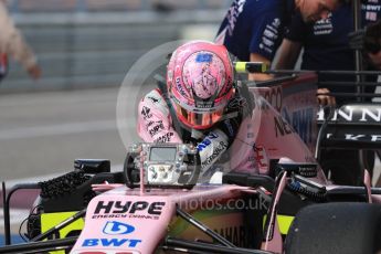 World © Octane Photographic Ltd. Formula 1 - American Grand Prix - Saturday - Practice 3. Esteban Ocon - Sahara Force India VJM10. Circuit of the Americas, Austin, Texas, USA. Saturday 21st October 2017. Digital Ref: 1990LB1D6693