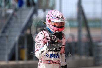 World © Octane Photographic Ltd. Formula 1 - American Grand Prix - Saturday - Practice 3. Esteban Ocon - Sahara Force India VJM10. Circuit of the Americas, Austin, Texas, USA. Saturday 21st October 2017. Digital Ref: 1990LB1D6716