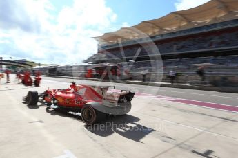 World © Octane Photographic Ltd. Formula 1 - American Grand Prix - Saturday - Practice 3. Kimi Raikkonen - Scuderia Ferrari SF70H. Circuit of the Americas, Austin, Texas, USA. Saturday 21st October 2017. Digital Ref: 1990LB2D6588