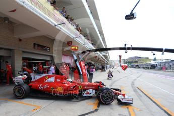 World © Octane Photographic Ltd. Formula 1 - American Grand Prix - Saturday - Practice 3. Sebastian Vettel - Scuderia Ferrari SF70H. Circuit of the Americas, Austin, Texas, USA. Saturday 21st October 2017. Digital Ref: 1990LB2D6624