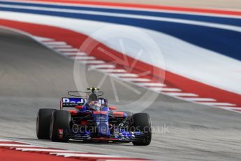 World © Octane Photographic Ltd. Formula 1 - American Grand Prix - Saturday - Qualifying. Daniil Kvyat - Scuderia Toro Rosso STR12. Circuit of the Americas, Austin, Texas, USA. Saturday 21st October 2017. Digital Ref: 1991LB1D7354