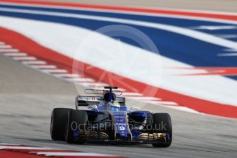 World © Octane Photographic Ltd. Formula 1 - American Grand Prix - Saturday - Qualifying. Marcus Ericsson – Sauber F1 Team C36. Circuit of the Americas, Austin, Texas, USA. Saturday 21st October 2017. Digital Ref: 1991LB1D7372