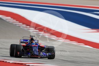 World © Octane Photographic Ltd. Formula 1 - American Grand Prix - Saturday - Qualifying. Brendon Hartley - Scuderia Toro Rosso STR12. Circuit of the Americas, Austin, Texas, USA. Saturday 21st October 2017. Digital Ref: 1991LB1D7376