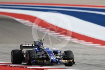 World © Octane Photographic Ltd. Formula 1 - American Grand Prix - Saturday - Qualifying. Pascal Wehrlein – Sauber F1 Team C36. Circuit of the Americas, Austin, Texas, USA. Saturday 21st October 2017. Digital Ref: 1991LB1D7381