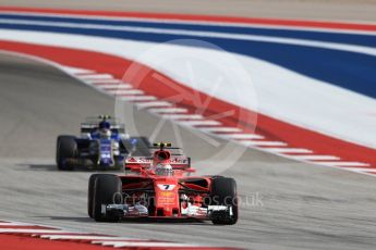 World © Octane Photographic Ltd. Formula 1 - American Grand Prix - Saturday - Qualifying. Kimi Raikkonen - Scuderia Ferrari SF70H. Circuit of the Americas, Austin, Texas, USA. Saturday 21st October 2017. Digital Ref: 1991LB1D7434
