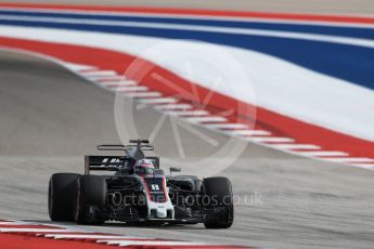 World © Octane Photographic Ltd. Formula 1 - American Grand Prix - Saturday - Qualifying. Romain Grosjean - Haas F1 Team VF-17. Circuit of the Americas, Austin, Texas, USA. Saturday 21st October 2017. Digital Ref: 1991LB1D7445