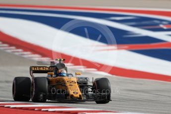 World © Octane Photographic Ltd. Formula 1 - American Grand Prix - Saturday - Qualifying. Carlos Sainz - Renault Sport F1 Team R.S.17. Circuit of the Americas, Austin, Texas, USA. Saturday 21st October 2017. Digital Ref: 1991LB1D7464