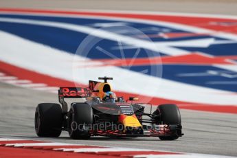 World © Octane Photographic Ltd. Formula 1 - American Grand Prix - Saturday - Qualifying. Daniel Ricciardo - Red Bull Racing RB13. Circuit of the Americas, Austin, Texas, USA. Saturday 21st October 2017. Digital Ref: 1991LB1D7477
