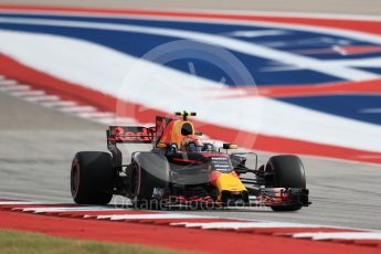 World © Octane Photographic Ltd. Formula 1 - American Grand Prix - Saturday - Qualifying. Max Verstappen - Red Bull Racing RB13. Circuit of the Americas, Austin, Texas, USA. Saturday 21st October 2017. Digital Ref: 1991LB1D7483