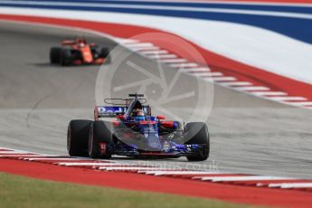 World © Octane Photographic Ltd. Formula 1 - American Grand Prix - Saturday - Qualifying. Brendon Hartley - Scuderia Toro Rosso STR12. Circuit of the Americas, Austin, Texas, USA. Saturday 21st October 2017. Digital Ref: 1991LB1D7485