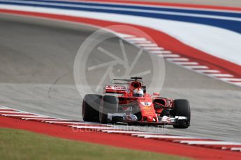 World © Octane Photographic Ltd. Formula 1 - American Grand Prix - Saturday - Qualifying. Sebastian Vettel - Scuderia Ferrari SF70H. Circuit of the Americas, Austin, Texas, USA. Saturday 21st October 2017. Digital Ref: 1991LB1D7507