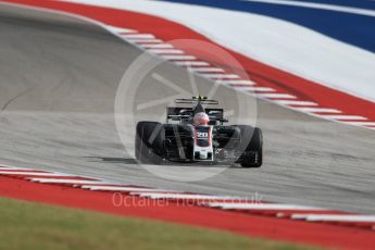 World © Octane Photographic Ltd. Formula 1 - American Grand Prix - Saturday - Qualifying. Kevin Magnussen - Haas F1 Team VF-17. Circuit of the Americas, Austin, Texas, USA. Saturday 21st October 2017. Digital Ref: 1991LB1D7540