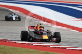 World © Octane Photographic Ltd. Formula 1 - American Grand Prix - Saturday - Qualifying. Max Verstappen - Red Bull Racing RB13. Circuit of the Americas, Austin, Texas, USA. Saturday 21st October 2017. Digital Ref: 1991LB1D7569