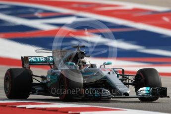 World © Octane Photographic Ltd. Formula 1 - American Grand Prix - Saturday - Qualifying. Lewis Hamilton - Mercedes AMG Petronas F1 W08 EQ Energy+. Circuit of the Americas, Austin, Texas, USA. Saturday 21st October 2017. Digital Ref: 1991LB1D7600