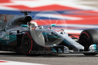 World © Octane Photographic Ltd. Formula 1 - American Grand Prix - Saturday - Qualifying. Lewis Hamilton - Mercedes AMG Petronas F1 W08 EQ Energy+. Circuit of the Americas, Austin, Texas, USA. Saturday 21st October 2017. Digital Ref: 1991LB1D7603