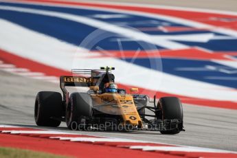World © Octane Photographic Ltd. Formula 1 - American Grand Prix - Saturday - Qualifying. Carlos Sainz - Renault Sport F1 Team R.S.17. Circuit of the Americas, Austin, Texas, USA. Saturday 21st October 2017. Digital Ref: 1991LB1D7643