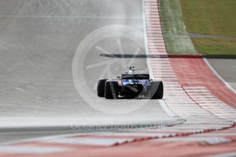 World © Octane Photographic Ltd. Formula 1 - American Grand Prix - Sunday - Race. Daniil Kvyat - Scuderia Toro Rosso STR12. Circuit of the Americas, Austin, Texas, USA. Sunday 22nd October 2017. Digital Ref: 1991LB1D7774