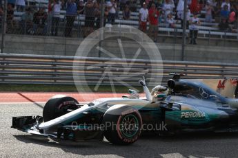World © Octane Photographic Ltd. Formula 1 - American Grand Prix - Saturday - Qualifying. Lewis Hamilton - Mercedes AMG Petronas F1 W08 EQ Energy+. Circuit of the Americas, Austin, Texas, USA. Saturday 21st October 2017. Digital Ref: 1991LB1D7840