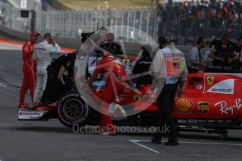 World © Octane Photographic Ltd. Formula 1 - American Grand Prix - Saturday - Qualifying. Valtteri Bottas - Mercedes AMG Petronas F1 W08 EQ Energy+ and Sebastian Vettel - Scuderia Ferrari SF70H. Circuit of the Americas, Austin, Texas, USA. Saturday 21st October 2017. Digital Ref: 1991LB1D7940