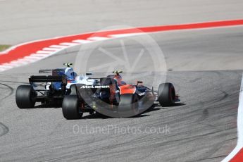 World © Octane Photographic Ltd. Formula 1 - American Grand Prix - Sunday - Race. Lance Stroll - Williams Martini Racing FW40 and Stoffel Vandoorne - McLaren Honda. Circuit of the Americas, Austin, Texas, USA. Sunday 22nd October 2017. Digital Ref: 1994LB1D0001