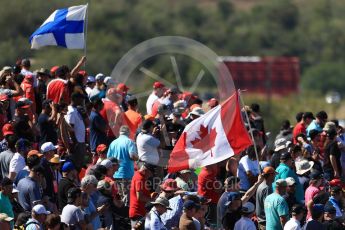 World © Octane Photographic Ltd. Formula 1 - American Grand Prix - Sunday - Race. Fans flags on Turn 1. Circuit of the Americas, Austin, Texas, USA. Sunday 22nd October 2017. Digital Ref: 1994LB1D9542