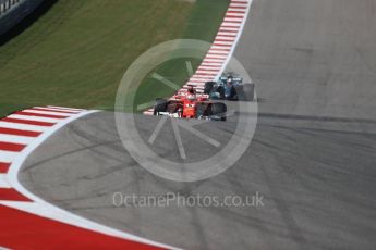 World © Octane Photographic Ltd. Formula 1 - American Grand Prix - Sunday - Race. Sebastian Vettel - Scuderia Ferrari SF70H. Circuit of the Americas, Austin, Texas, USA. Sunday 22nd October 2017. Digital Ref: 1994LB1D9552