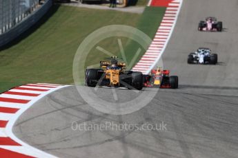 World © Octane Photographic Ltd. Formula 1 - American Grand Prix - Sunday - Race. Carlos Sainz - Renault Sport F1 Team R.S.17. Circuit of the Americas, Austin, Texas, USA. Sunday 22nd October 2017. Digital Ref: 1994LB1D9584