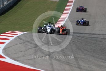 World © Octane Photographic Ltd. Formula 1 - American Grand Prix - Sunday - Race. Lance Stroll - Williams Martini Racing FW40. Circuit of the Americas, Austin, Texas, USA. Sunday 22nd October 2017. Digital Ref: 1994LB1D9632