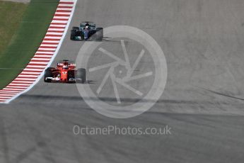 World © Octane Photographic Ltd. Formula 1 - American Grand Prix - Sunday - Race. Sebastian Vettel - Scuderia Ferrari SF70H. Circuit of the Americas, Austin, Texas, USA. Sunday 22nd October 2017. Digital Ref: 1994LB1D9650