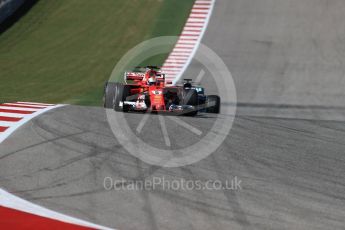 World © Octane Photographic Ltd. Formula 1 - American Grand Prix - Sunday - Race. Sebastian Vettel - Scuderia Ferrari SF70H. Circuit of the Americas, Austin, Texas, USA. Sunday 22nd October 2017. Digital Ref: 1994LB1D9662
