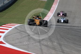 World © Octane Photographic Ltd. Formula 1 - American Grand Prix - Sunday - Race. Carlos Sainz - Renault Sport F1 Team R.S.17. Circuit of the Americas, Austin, Texas, USA. Sunday 22nd October 2017. Digital Ref: 1994LB1D9830