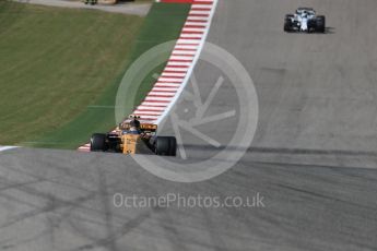 World © Octane Photographic Ltd. Formula 1 - American Grand Prix - Sunday - Race. Carlos Sainz - Renault Sport F1 Team R.S.17. Circuit of the Americas, Austin, Texas, USA. Sunday 22nd October 2017. Digital Ref: 1994LB1D9957