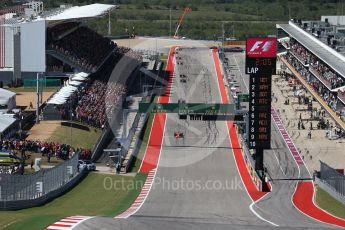 World © Octane Photographic Ltd. Formula 1 - American Grand Prix - Sunday - Race. Sebastian Vettel - Scuderia Ferrari SF70H. Circuit of the Americas, Austin, Texas, USA. Sunday 22nd October 2017. Digital Ref: 1994LB2D7286