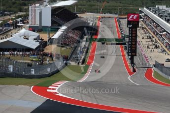 World © Octane Photographic Ltd. Formula 1 - American Grand Prix - Sunday - Race. Sebastian Vettel - Scuderia Ferrari SF70H. Circuit of the Americas, Austin, Texas, USA. Sunday 22nd October 2017. Digital Ref: 1994LB2D7294