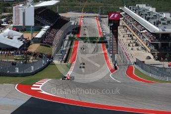 World © Octane Photographic Ltd. Formula 1 - American Grand Prix - Sunday - Race. Sebastian Vettel - Scuderia Ferrari SF70H. Circuit of the Americas, Austin, Texas, USA. Sunday 22nd October 2017. Digital Ref: 1994LB2D7303